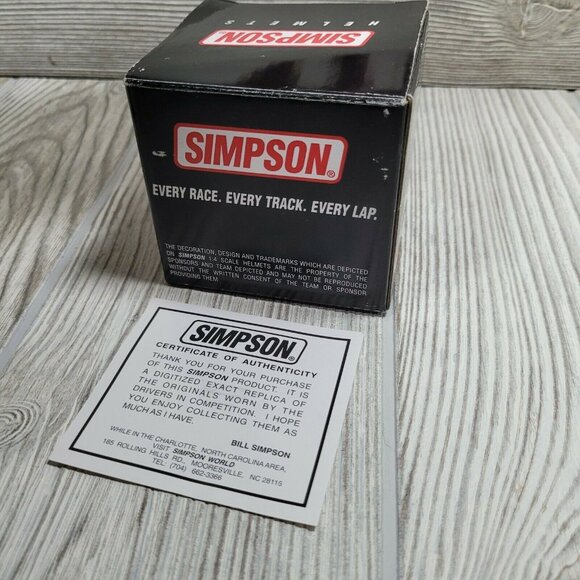 Buzz Calkins 412 Simpson Helmets Indy Racing League Collectible Mini Helmet - Picture 8 of 9